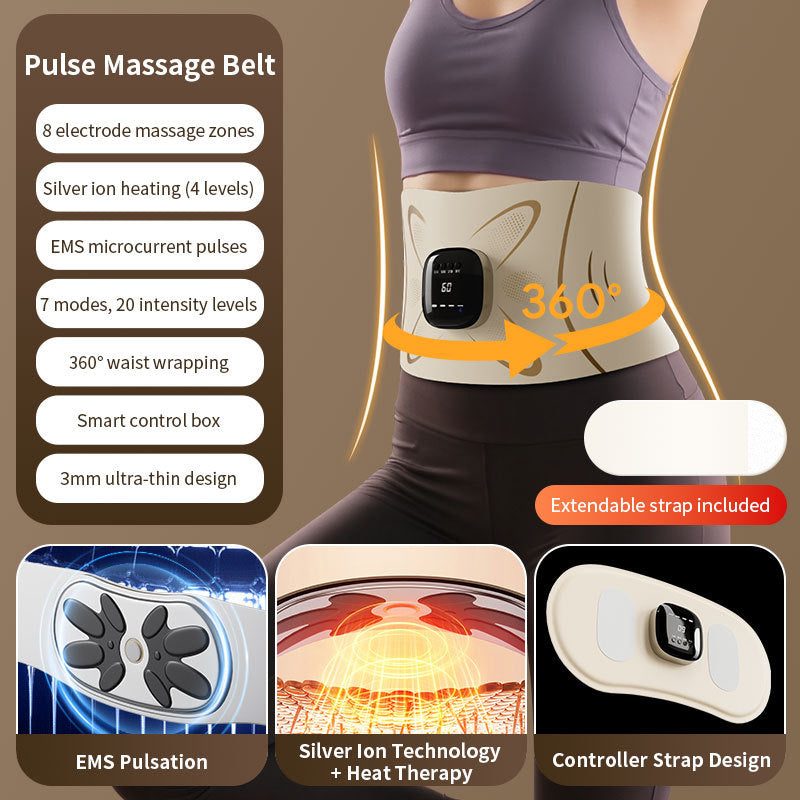 YM-03 Rechargeable EMS Massage Belt – English 20-Level Version