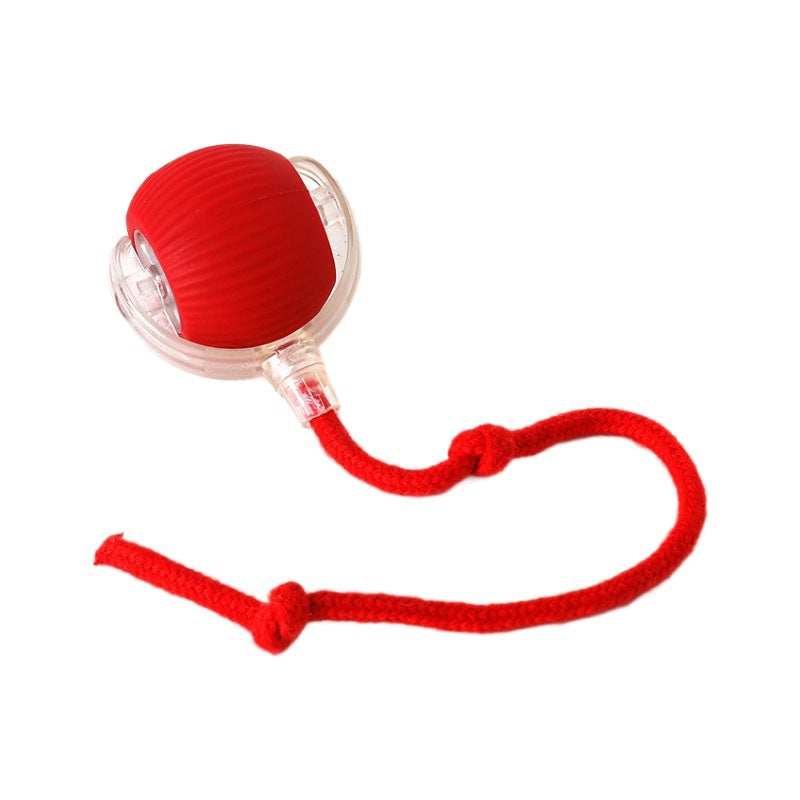 Interactive Rolling Cat Ball Toy – Rope & Plush Styles