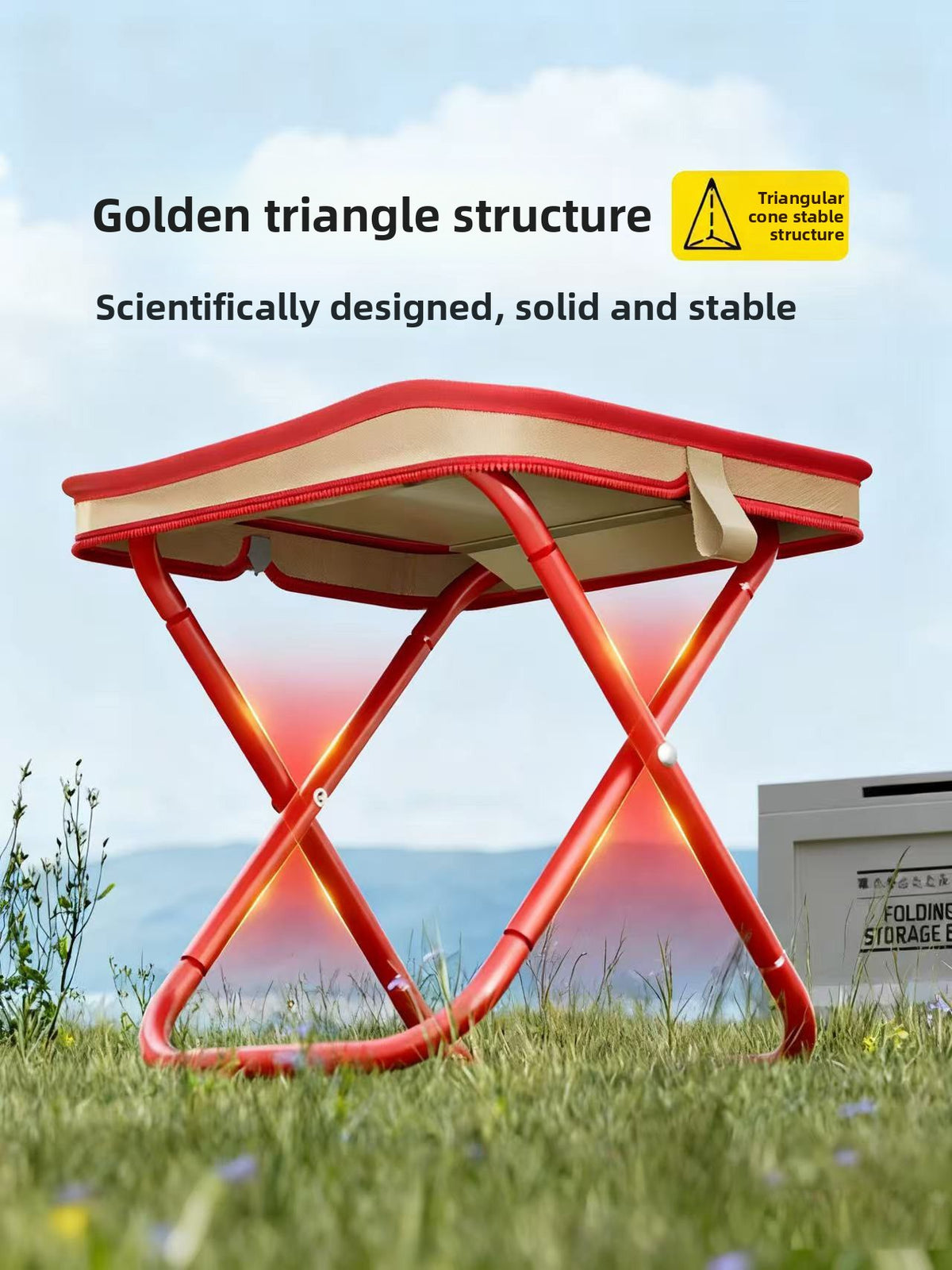 Portable Folding Camping Chair – Steel Frame