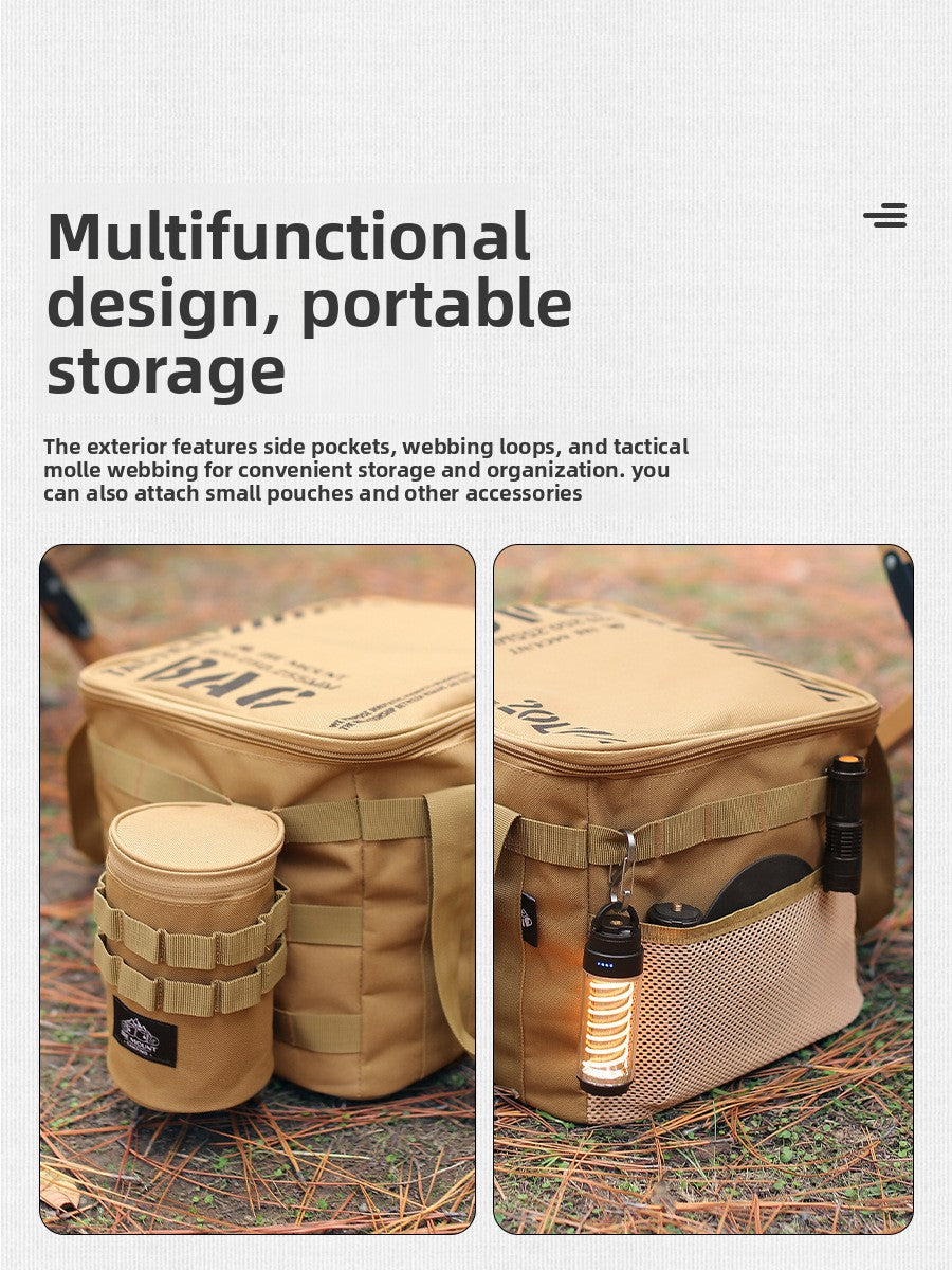 20L Camping Cookware Storage Bag with Dividers