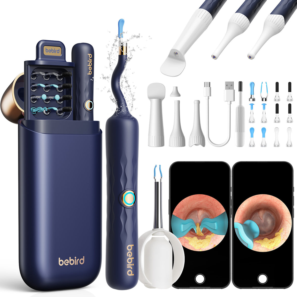 Bebird 3Plus Wi-Fi Ear Camera Kit – Blue or White