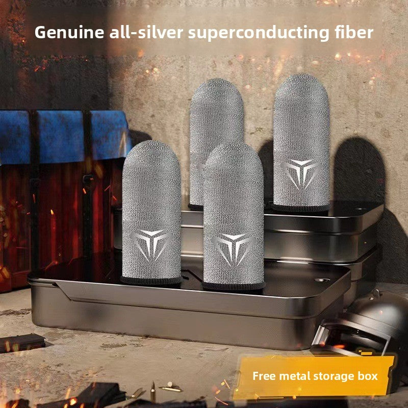 Silver-Fibre Gaming Finger Sleeves for Phones & Tablets