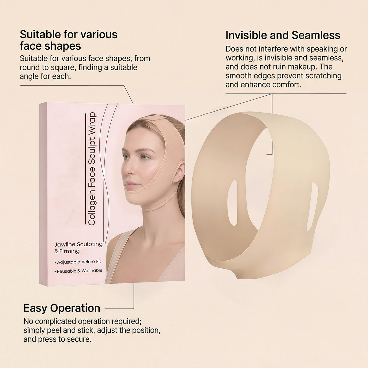 Elastic Facial Care Patch – 1 Piece — QIUOLA | qiuola.com