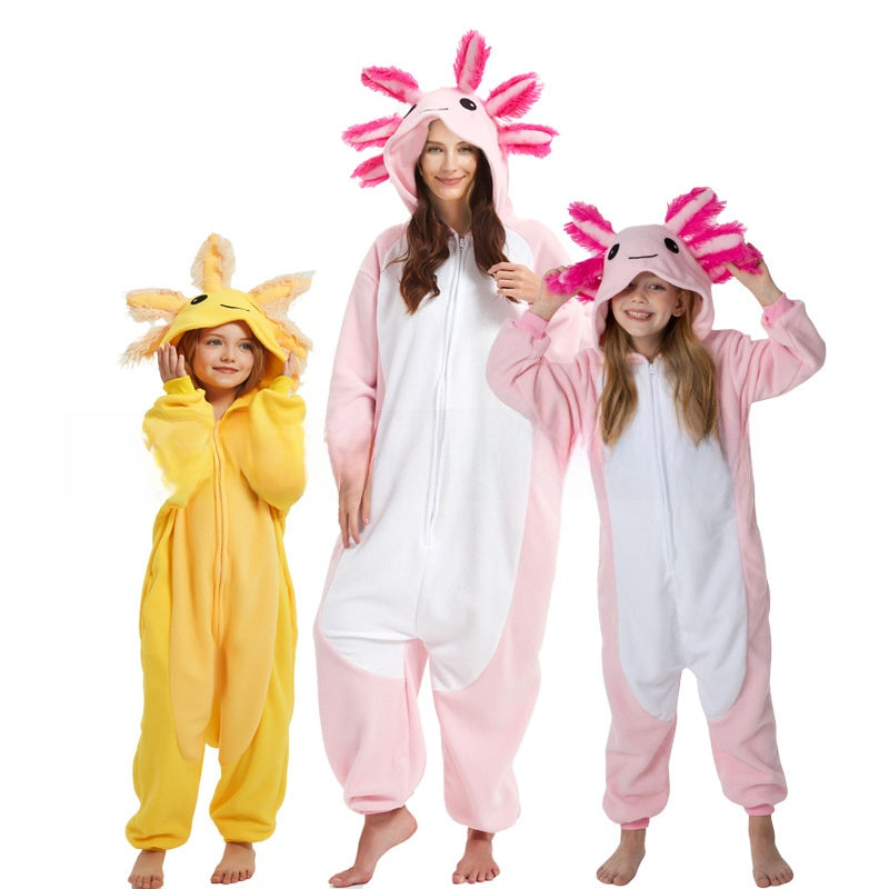 Salamander Hooded Fleece Onesie for Kids & Adults — QIUOLA | qiuola.com