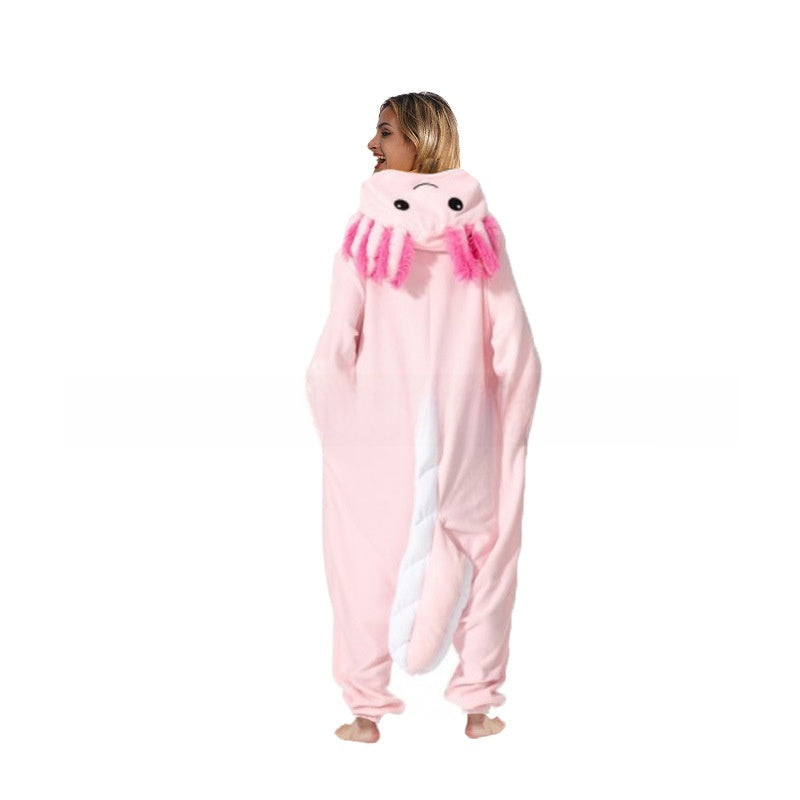 Salamander Hooded Fleece Onesie for Kids & Adults — QIUOLA | qiuola.com
