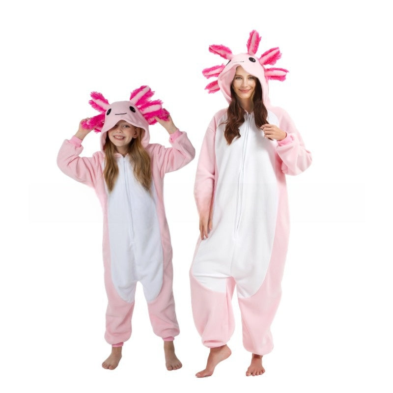 Salamander Hooded Fleece Onesie for Kids & Adults — QIUOLA | qiuola.com