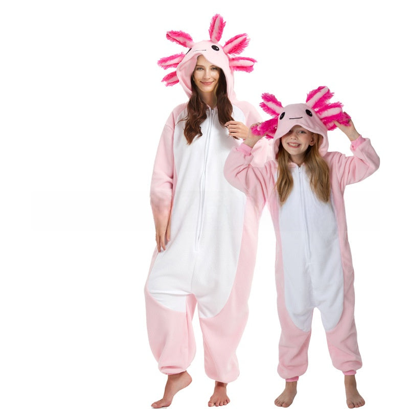 Salamander Hooded Fleece Onesie for Kids & Adults — QIUOLA | qiuola.com