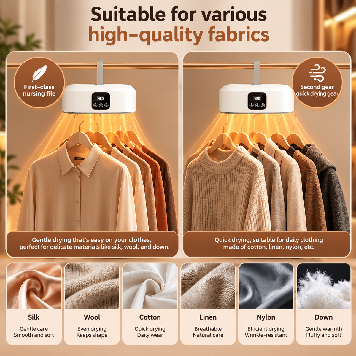 FOLDRYX Smart Foldable Clothes Dryer with Remote Control — QIUOLA | qiuola.com