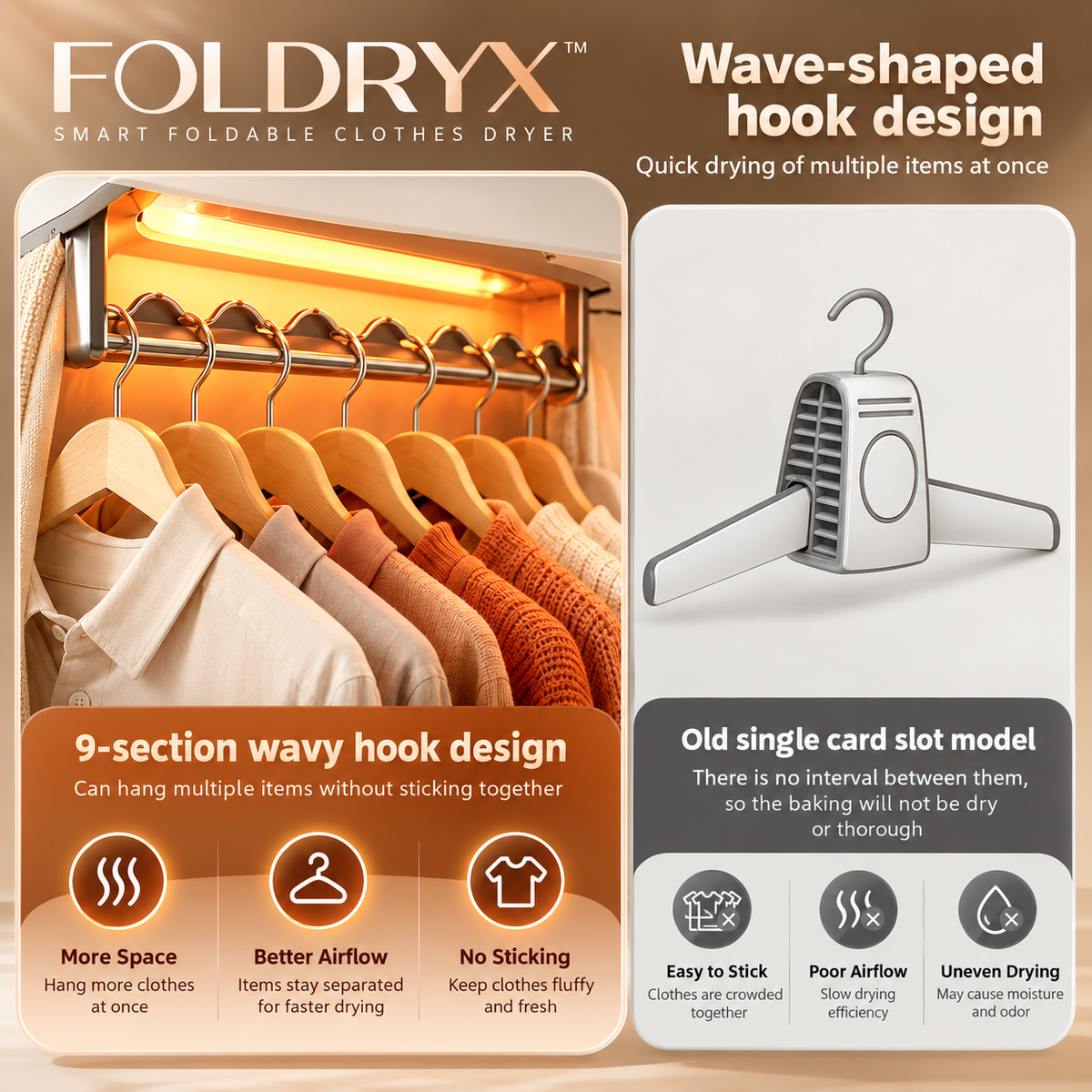 FOLDRYX Smart Foldable Clothes Dryer with Remote Control — QIUOLA | qiuola.com