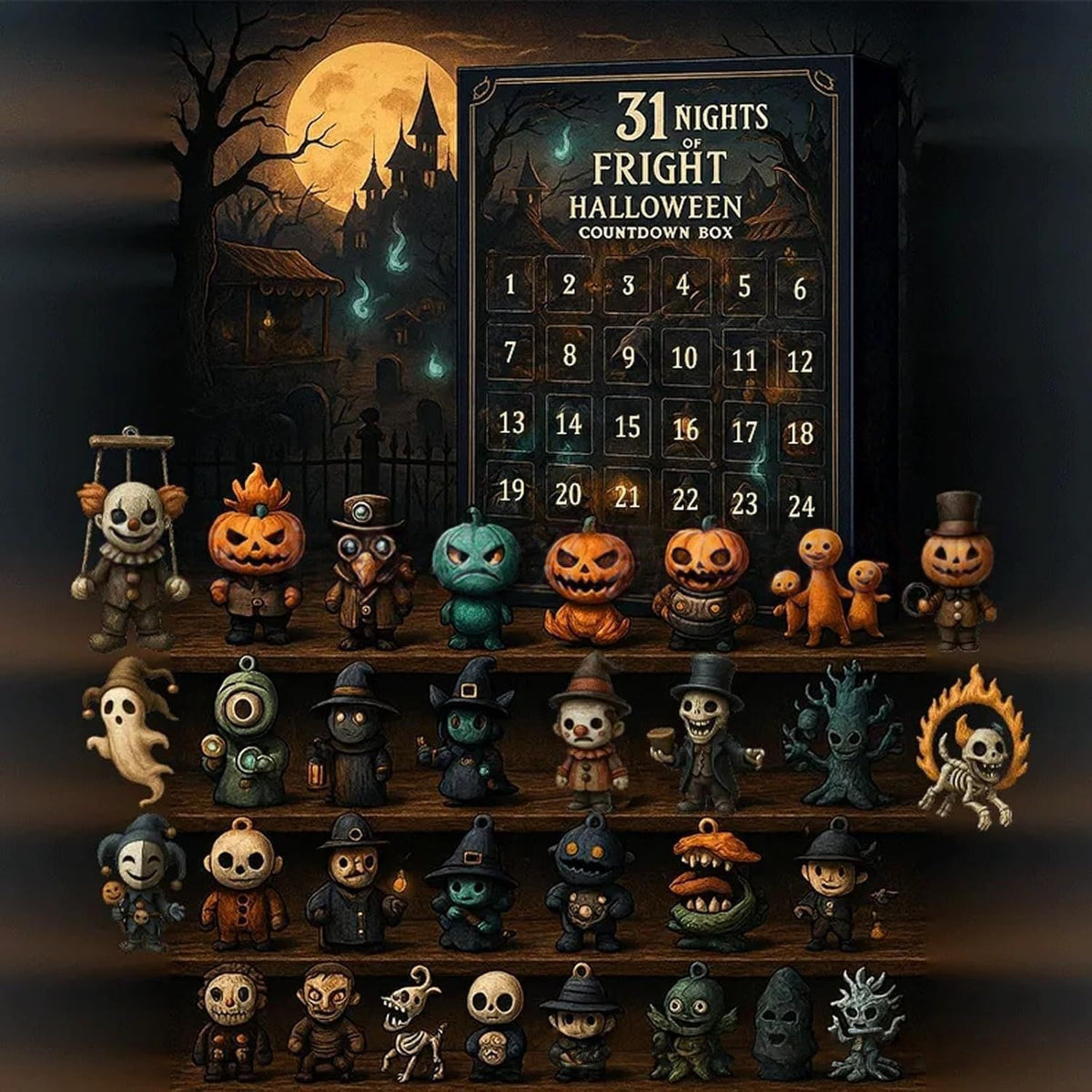 Halloween Countdown Calendar Blind Box — QIUOLA | qiuola.com