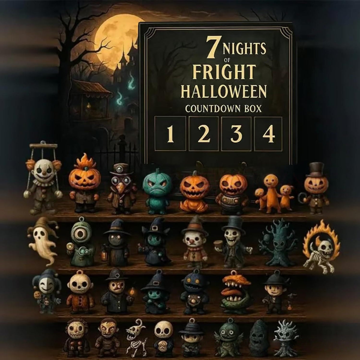 Halloween Countdown Calendar Blind Box — QIUOLA | qiuola.com