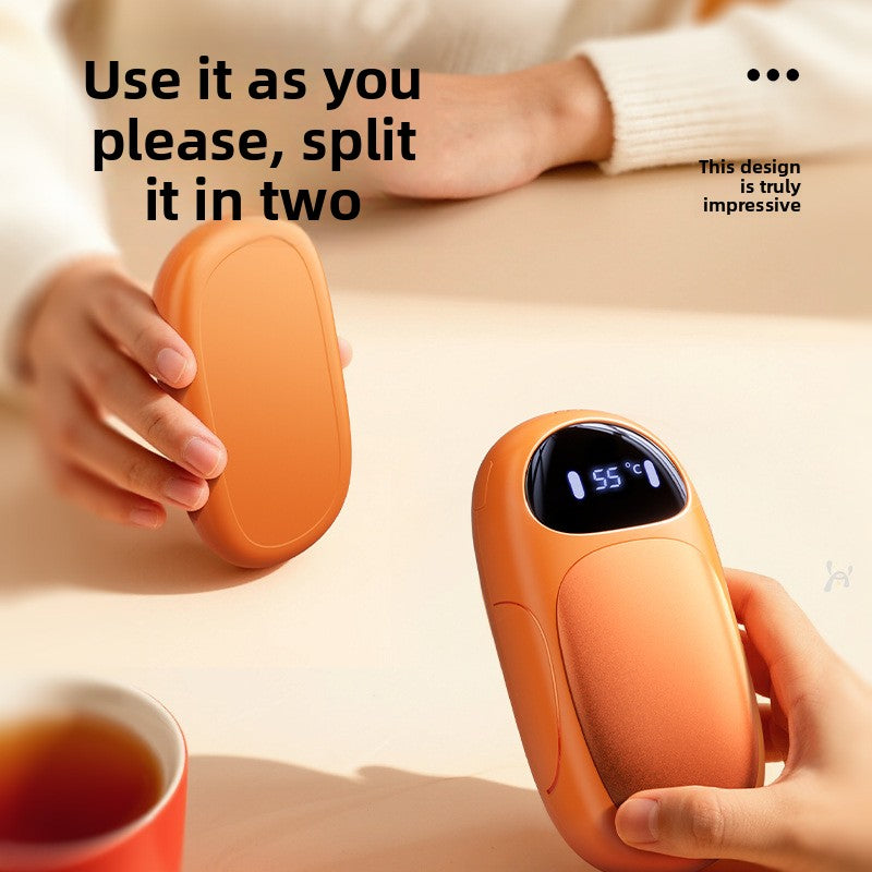 Magnetic Rechargeable Hand Warmer with Digital Display — QIUOLA | qiuola.com