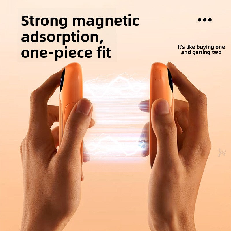 Magnetic Rechargeable Hand Warmer with Digital Display — QIUOLA | qiuola.com