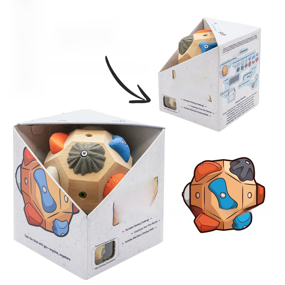 Wooden Climbing Grip Training Block, 11 cm — QIUOLA | qiuola.com