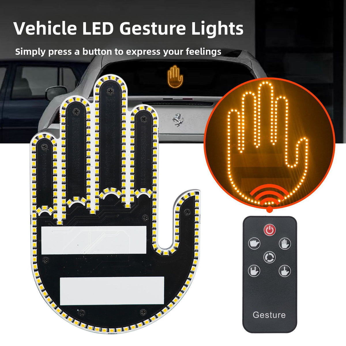 LED Gesture Display Light with Remote Control — QIUOLA | qiuola.com