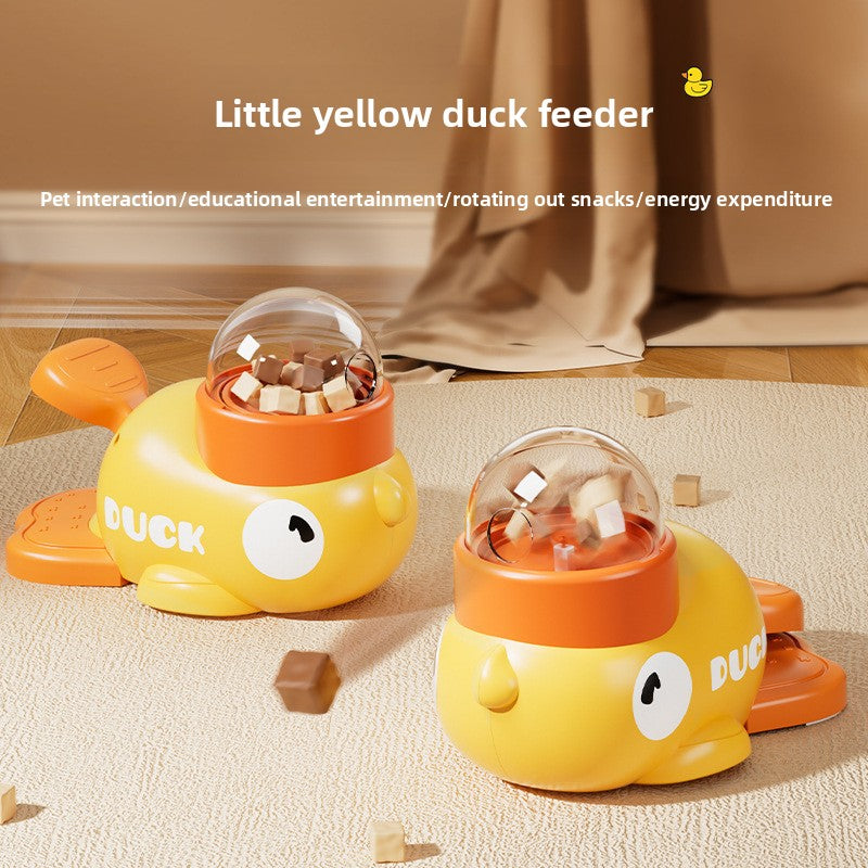 Yellow Duck Treat-Dispensing Toy for Cats & Dogs — QIUOLA | qiuola.com