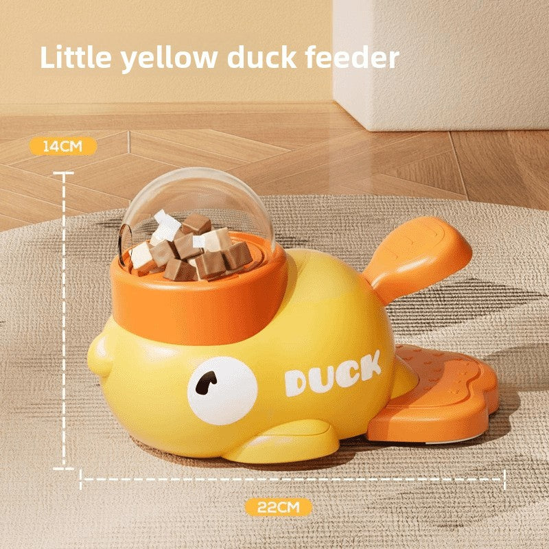 Yellow Duck Treat-Dispensing Toy for Cats & Dogs — QIUOLA | qiuola.com