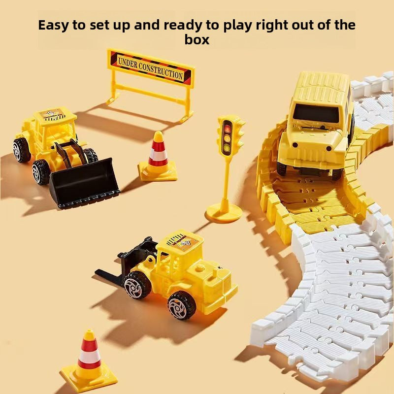 DIY Motorised Construction Vehicle Track Set – 135, 180 or 276 Pieces — QIUOLA | qiuola.com