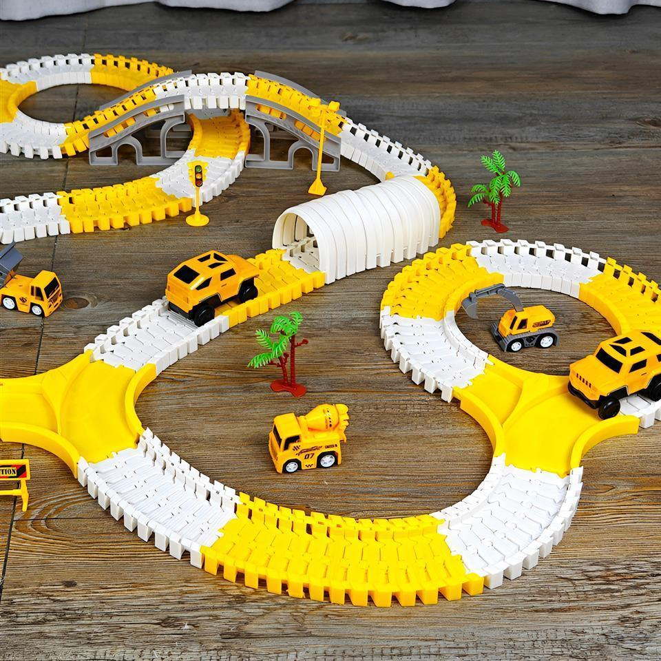 DIY Motorised Construction Vehicle Track Set – 135, 180 or 276 Pieces — QIUOLA | qiuola.com