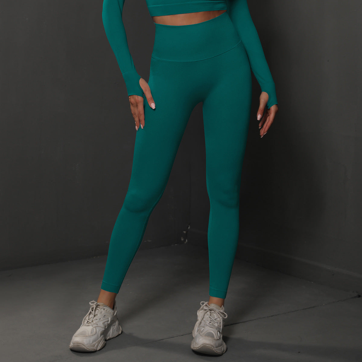 Women's High-Waisted Nylon-Spandex Yoga Leggings — QIUOLA | qiuola.com