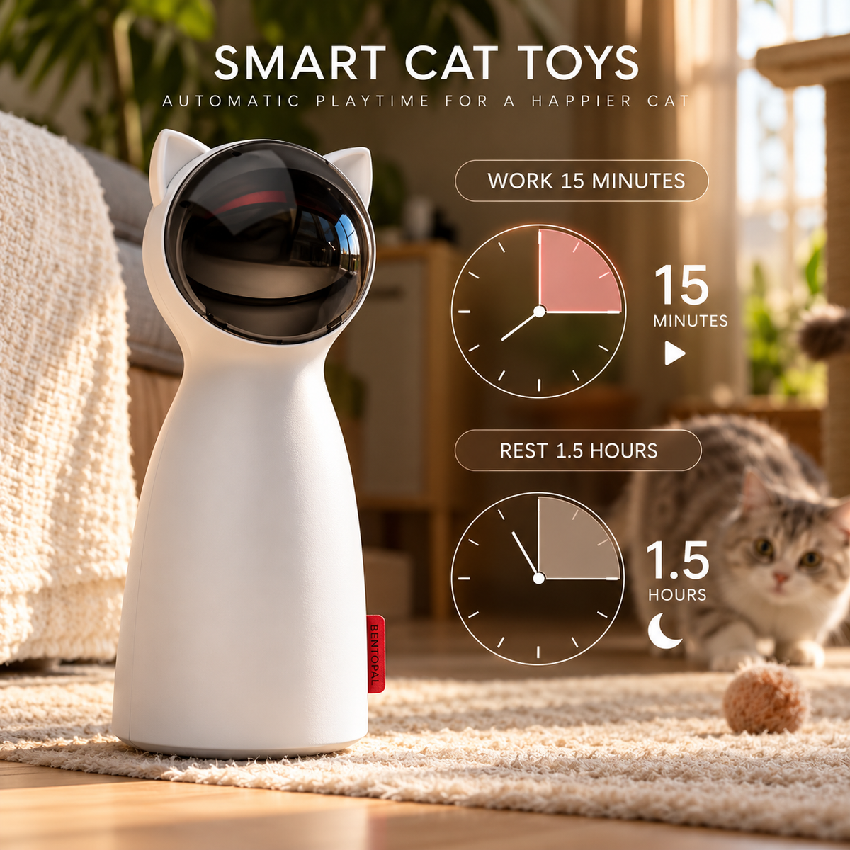 LaserPaw Smart Cat Laser Toy — QIUOLA | qiuola.com