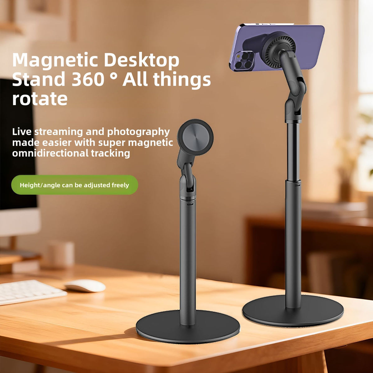 K83 Magnetic Phone Stand – Adjustable Overhead Shooting Bracket — QIUOLA | qiuola.com