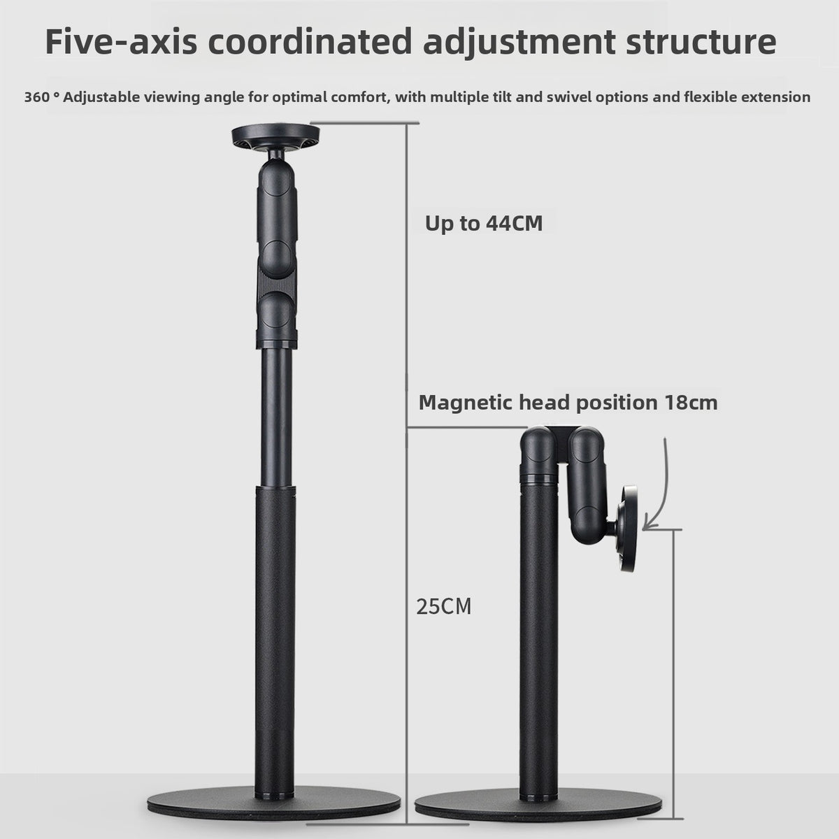 K83 Magnetic Phone Stand – Adjustable Overhead Shooting Bracket — QIUOLA | qiuola.com