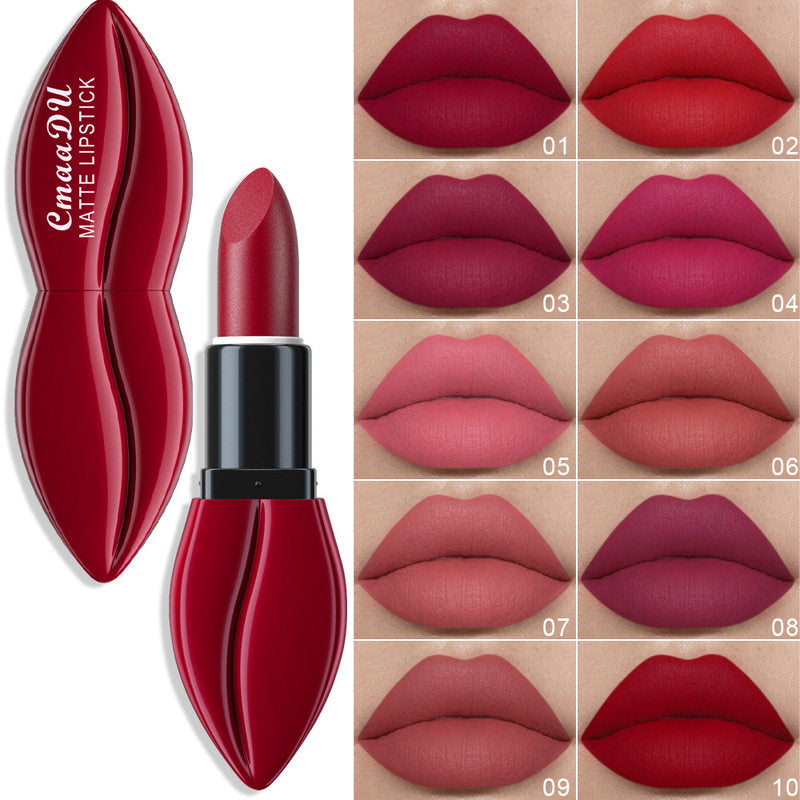 CmaaDu Velvet Matte Lipstick – 10 Shade Options — QIUOLA | qiuola.com