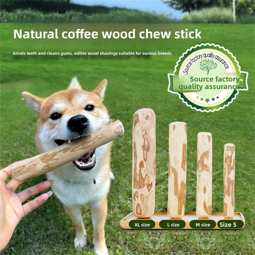 Coffee Wood Dog Chew Toy – Sizes S to XL — QIUOLA | qiuola.com