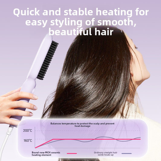 Ceramic-Coated Hair Straightening Comb – 5 Temperature Settings — QIUOLA | qiuola.com