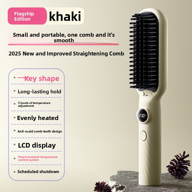 Ceramic-Coated Hair Straightening Comb – 5 Temperature Settings — QIUOLA | qiuola.com