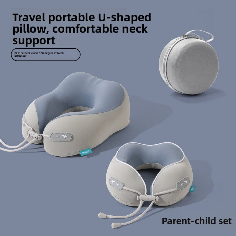 NUVERIX Hooded Memory Foam Travel Pillow — QIUOLA | qiuola.com