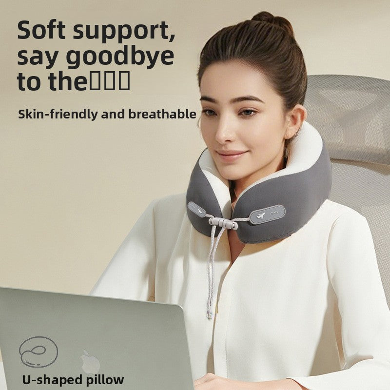 NUVERIX Hooded Memory Foam Travel Pillow — QIUOLA | qiuola.com