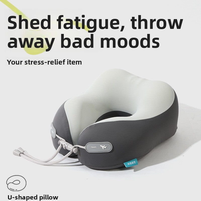 NUVERIX Hooded Memory Foam Travel Pillow — QIUOLA | qiuola.com