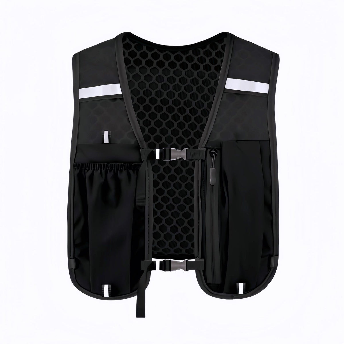 4L Reflective Running Vest with Multi-Pocket Storage — QIUOLA | qiuola.com