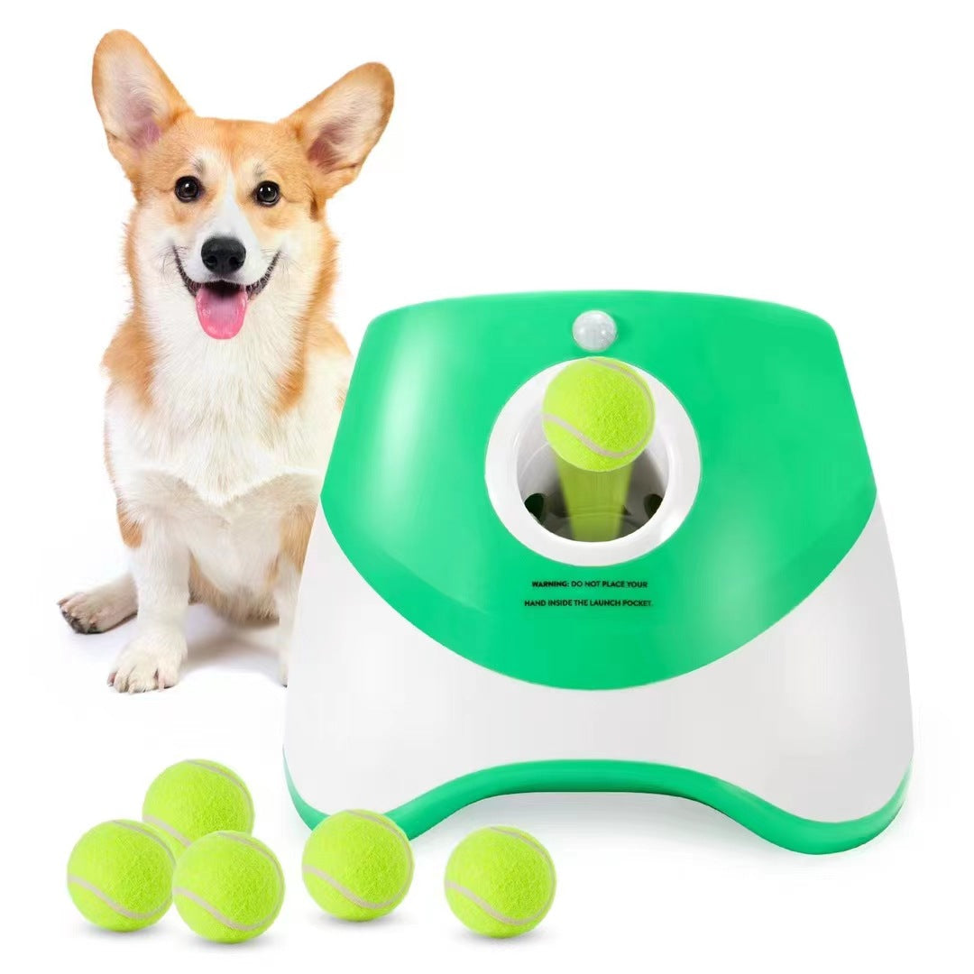 Automatic Dog Ball Launcher with 3 Balls — QIUOLA | qiuola.com