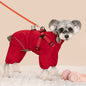 Four-Legged Winter Pet Coat with Integrated Leash Attachment — QIUOLA | qiuola.com