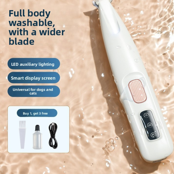 Rechargeable Pet Paw Trimmer with LED Light — QIUOLA | qiuola.com