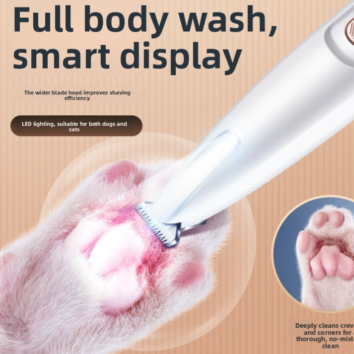 Rechargeable Pet Paw Trimmer with LED Light — QIUOLA | qiuola.com