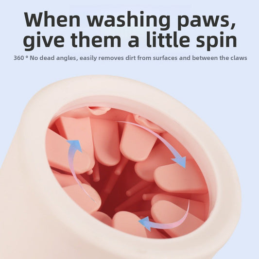 Detachable Dog Paw Cleaner Cup with Soft TPR Bristles — QIUOLA | qiuola.com
