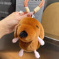 Fluffy Puppy Keychain with Braided Wrist Strap — QIUOLA | qiuola.com