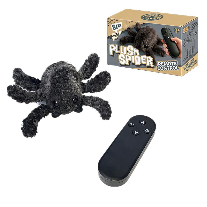 Interactive Plush Spider Cat Toy – USB or 2.4G Remote Version — QIUOLA | qiuola.com