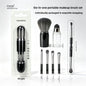 6-in-1 Travel Makeup Brush Set with Interchangeable Heads — QIUOLA | qiuola.com