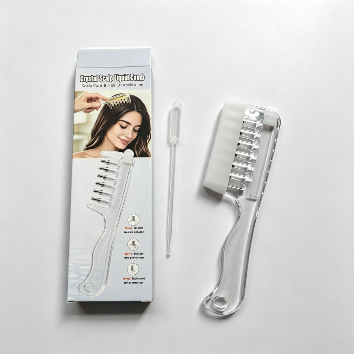 Scalp Oil Applicator Comb with Roller Balls — QIUOLA | qiuola.com