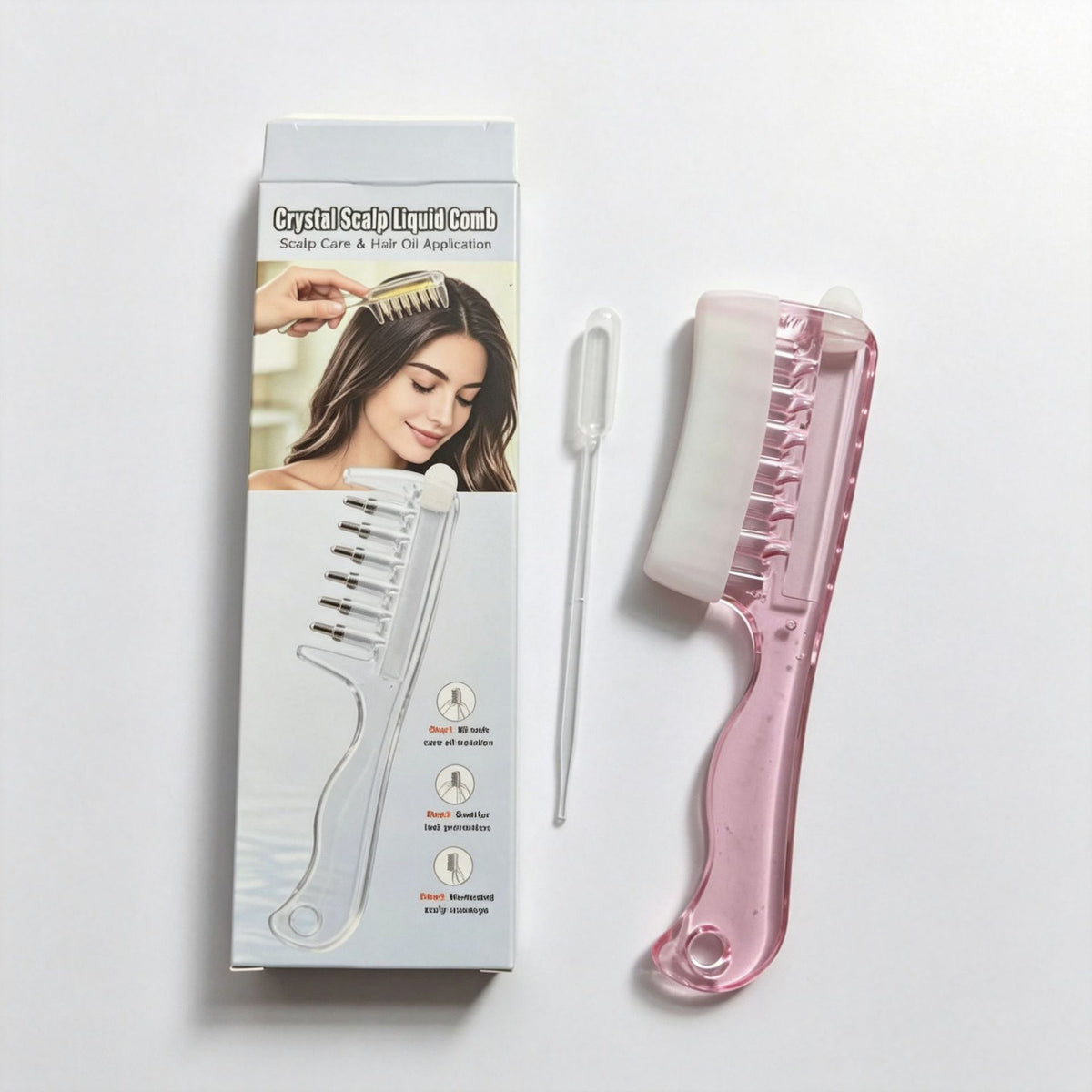 Scalp Oil Applicator Comb with Roller Balls — QIUOLA | qiuola.com