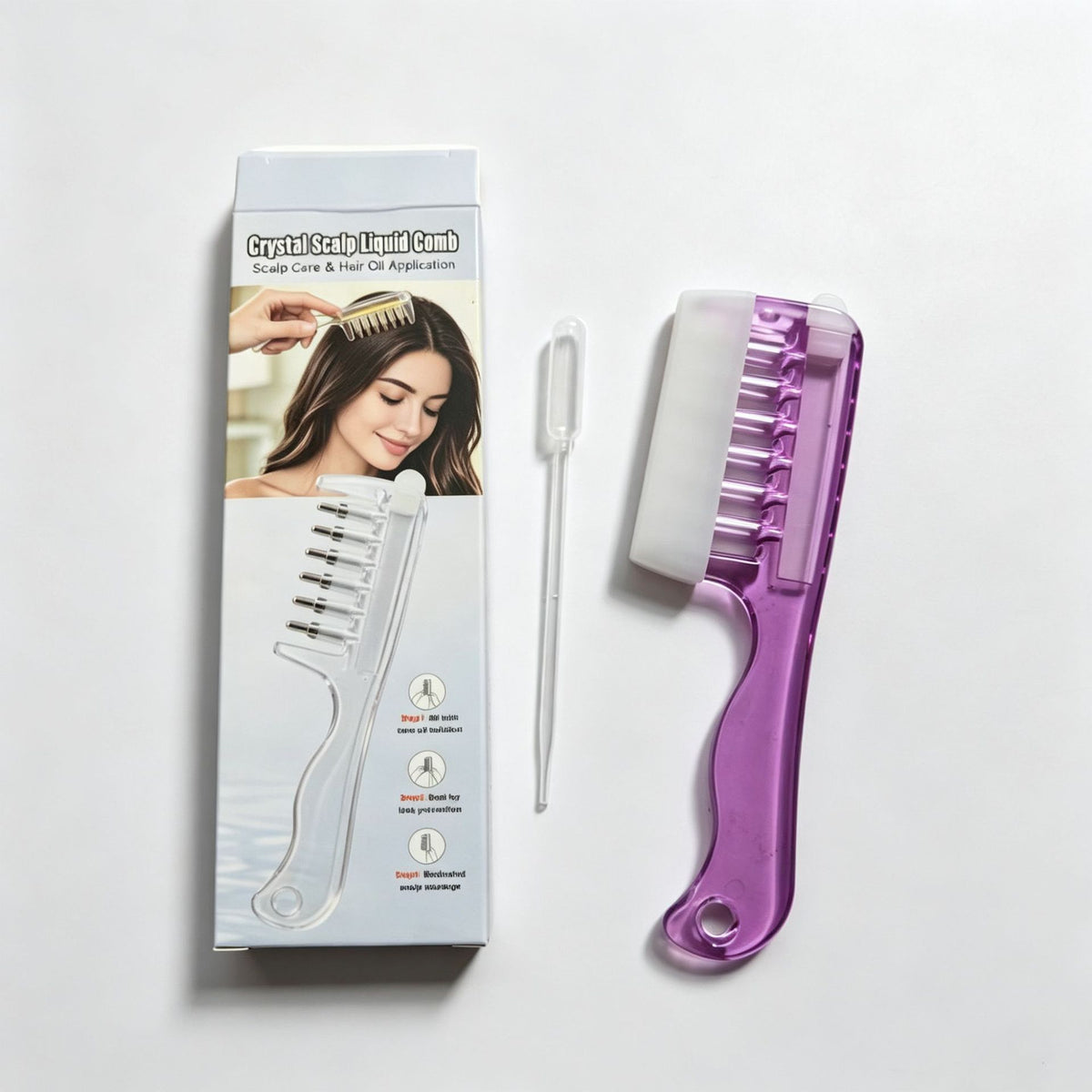 Scalp Oil Applicator Comb with Roller Balls — QIUOLA | qiuola.com