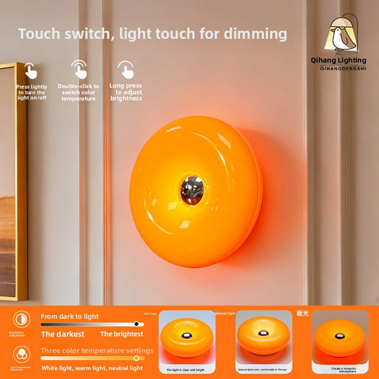 Donut Touch-Control Lamp, Plug-In & Rechargeable Options — QIUOLA | qiuola.com