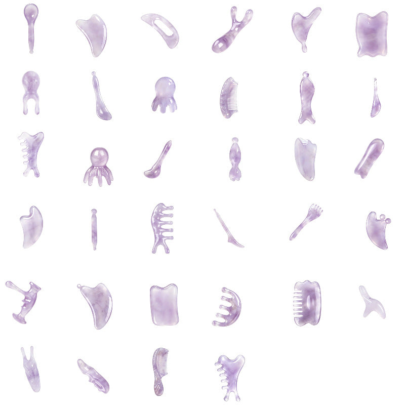 Resin Gua Sha Beauty Tool – Boards, Combs & Massage Shapes — QIUOLA | qiuola.com