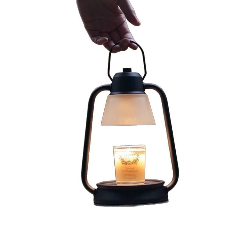 Vintage Candle Warmer Lamp with Glass Shade – Dimmable — QIUOLA | qiuola.com
