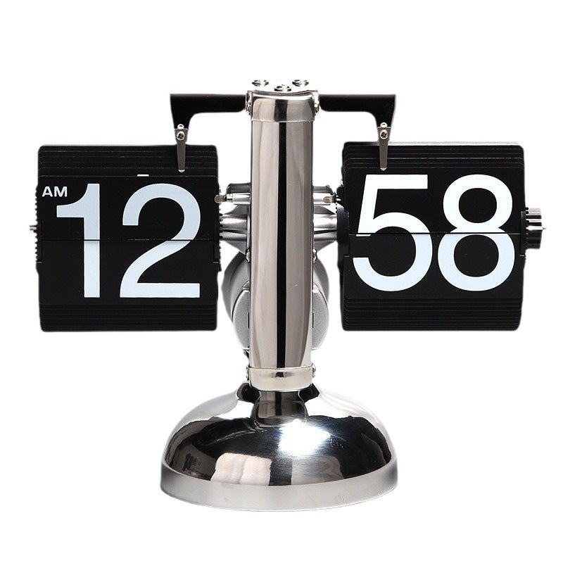 Retro Metal Flip Clock with Quartz Movement — QIUOLA | qiuola.com